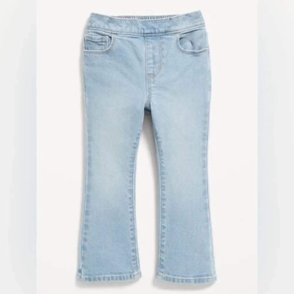 Flare-Leg Pull-On Jeans for Toddler Girls